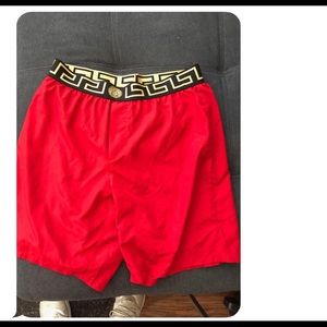 Versace Greta Border Swim Trunks